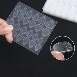 vembley Oval Shaped Gradient Pink Artificial Reusable Nails Press On Nails with Glue Pink image 4