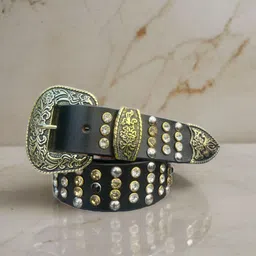 hidehouse Men Black Genuine Leather Belt image 1