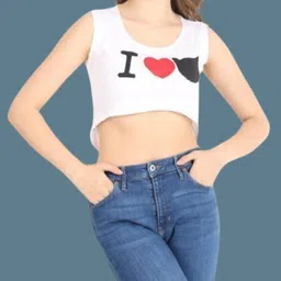 houseofcommon Casual Sleeveless Self Design Women White Top image 3