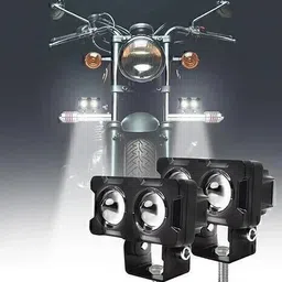 fabtec 2 Eye Led Mini Drive Fog Light Projector Light with White/Yellow Led DRL Light Fog Lamp Motorbike, Car, Truck, Van LED (12 V, 30 W)-picture-15