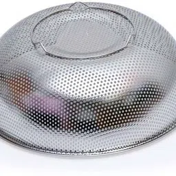 inllex Kitchen Colander Drain Basket Rice Pulses Fruits Vegetable Noodles Pasta Washing Bowl Colander image 3