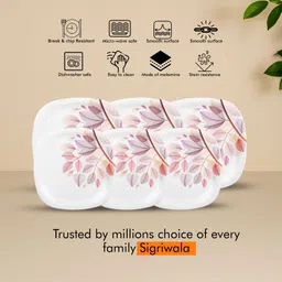 sigri-wala Pack of 12 Melamin Dinner Set image 3