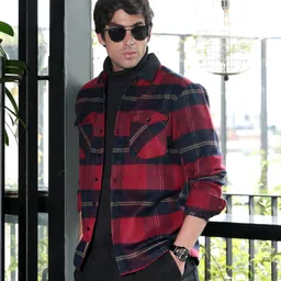 campus sutra Men Regular Fit Checkered Spread Collar Casual Shirt-picture-19