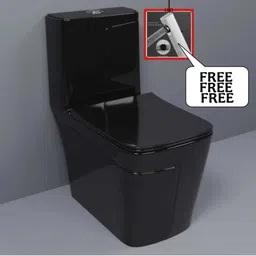 Premium Quality Shining Z Black Commode With Attractive Line Finish And Round Flush Button Western Commode-image-35