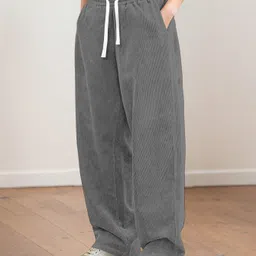 rajovati Women Regular Fit Silver Viscose Rayon Trousers-picture-19