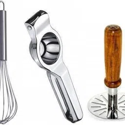 bekner Kitchen Tools Combo Sets Potato Masher ,egg whisker,lemon squeezer Kitchen Tool Set-picture-18