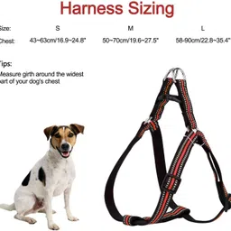 petjoy Dog Soft Padded Harness, Adjustable Neck Strip Dog Belt (Color May Vary) Dog Standard Harness image 3