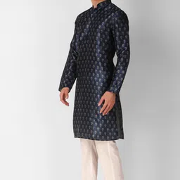 tb mania Men Art Silk Kurta Pyjama Set image 5