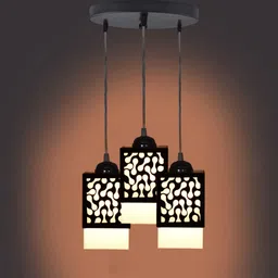 shyam enterprises Wooden Hanging Thali Lamp Elegance for Home Decor and Festive Celebrations Ceiling Light Ceiling Lamp-picture-19