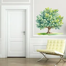 soffxia 18 inch Trendy Design Tree Wall Sticker For Living Room, Home Decorative, Hall ED_1438 Self Adhesive Sticker image 3