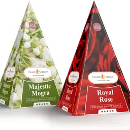jpsr Prabhu Shriram Luxury Pyramid Organic Dhoop Cone Aromatic Fragrance Aromatics, Natural, Floral-picture-10
