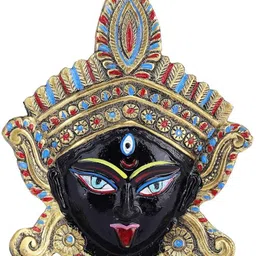 Beautiful Maa Kali Face Decorative Showpiece - 5 cm-image-9