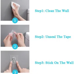 spivora Self Adhesive Sticker Hanger | No-Drill Plastic Wall Hooks Hook 10 image 3