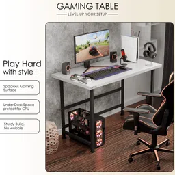 cative Engineered Wood Computer Desk image 3