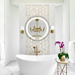 luppra Decorative LED Wall Mirror With Touch Sensor for Bathroom Living Rooms Corridor Bathroom Mirror-picture-18