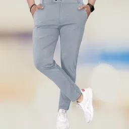 style sync Men Regular Fit Grey Lycra Blend Trousers image 2