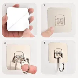 vestura Adhesive Nail Wall Hooks for Hanging Kitchen Household and Bathroom Accessories Hook 5 image 2