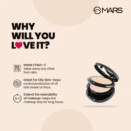mars Wonder 2in1 Long Lasting Compact Powder Compact image 2