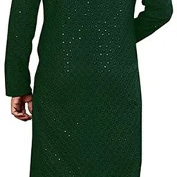 crystalrevenue Men Cotton Rayon Kurta Pyjama Set image 2