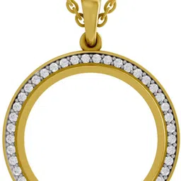 sparq Certified Lab Grown Diamond & BIS Hallmark Pendant With Chain Gold-plated Sterling Silver-picture-28