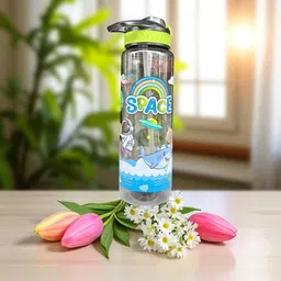 shiva treade Space Theme Motivational BPA Free Leak Proof Kids & Adults | Healthy Material 1000 ml image 4