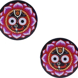 jagannath world Beautiful Lord Jagannath Fridge Magnet | Metal Art Souvenir Fridge Magnet Pack of 2-picture-24