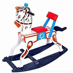 Wooden Rocking Horse Wood Rocking Horse Gift for Kids/Boys/Girls (2-5 Years)-image-9