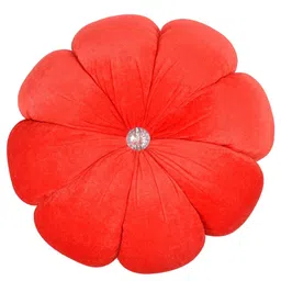 alden Microfibre Cushion Pack of 1 Solid Decorative Round Cushion image 2