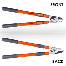 sharpex White Carbon Steel Lopper With Telescopic Handle Gardening Tool image 3