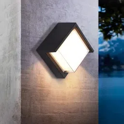 LED Arch Shape Modern Square (7 Watt) Indoor/Outdoor Wall lamp, Shockproof Elegant Waterproof IP65 Fiber Body, Warm White Light Color (PACK OF 1) Post Light Outdoor Lamp-image-6