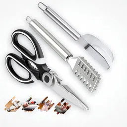 ramakrishnavan Perfect 3 pcs Fish Scissor , Scale and Maw Knife Combo For Kitchen Fish Scaler-picture-23