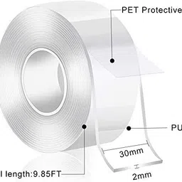 robustt Double sided Pack of 10 Grip Multipurpose Tape Without Tape Dispenser (Manual) image 2