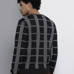 the indian garage co. Men Full Sleeve Checkered Sweatshirt image 5