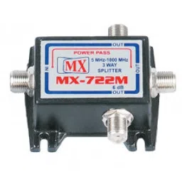 MX 3 Way Splitter with Power Pass Gold Plated Contact (MX-722M)-picture-31