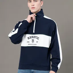 red tape Men Full Sleeve Color Block, Graphic Print Sweatshirt-picture-11