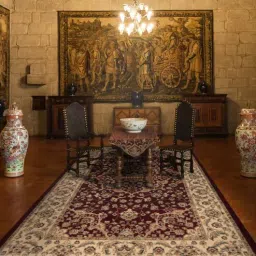 Maroon Traditional 4 ft x6 ft Carpet By Sapana Carpet-Mats-picture-11