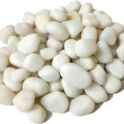 ds creations White Glossy marble stone/gravels/pebbles 950g Marble Unplanted Substrate image 3