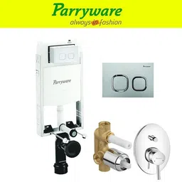 parryware Half Frame Concealed Cistern, with divater body upper part set of 1 pic 131 Dual Flush Tank-picture-31