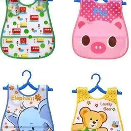 esscubes enterprise Cartoon Animal Adjustable Waterproof Reusable Plastic Silicone Baby girl & boys image 3