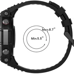 RUPELIK Silicone Adjustable Strap Compatible with Amazfit T-Rex 3 with Installation Tool Smart Watch Strap image 5