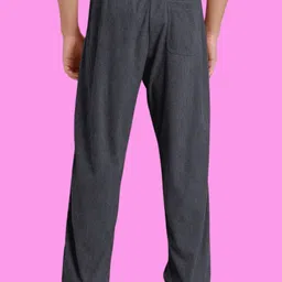 nivedanm Men Solid Grey Track Pants image 2