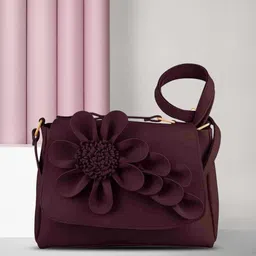 cleto Women Maroon Messenger Bag-picture-24