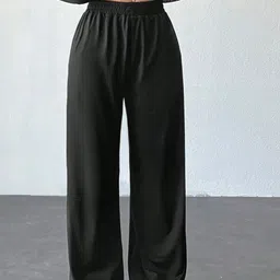 progeny Women Solid Black Track Pants-picture-12