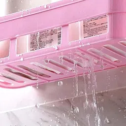cpex Multipurpose Self-Adhesive Plastic Kitchen Bathroom Shelf Wall Holder Plastic Wall Shelf image 4