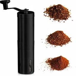 instacuppa Manual Coffee Grinder with Adjustable Setting - Conical Burr Mill & Brushed Stainless Steel - Burr Coffee Grinder for Aeropress, Drip Coffee, Espresso, French Press, 6 Cups Coffee Maker-picture-22