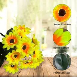 cgc Yellow Sunflower Artificial Flower image 2