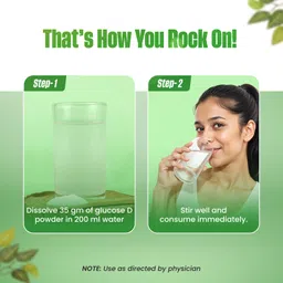 rock on Glucose D Powder Instant Energy & Hydration With Vitamin D Energy Drink Energy Drink image 4