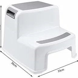 ramokadu Toddler Stool Thicken Kids 2-Step Stool Toddler Stool for Toilet Potty set Potty Seat image 3