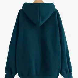 ullaspemium Men Full Sleeve Solid Hooded Sweatshirt image 2