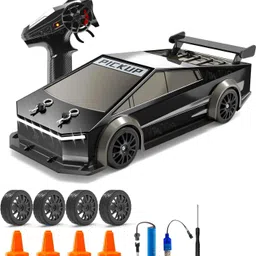 vikrida 1:24 Scale 4WD RC Drift Car High-Speed Racing Car with LED Lights-picture-24